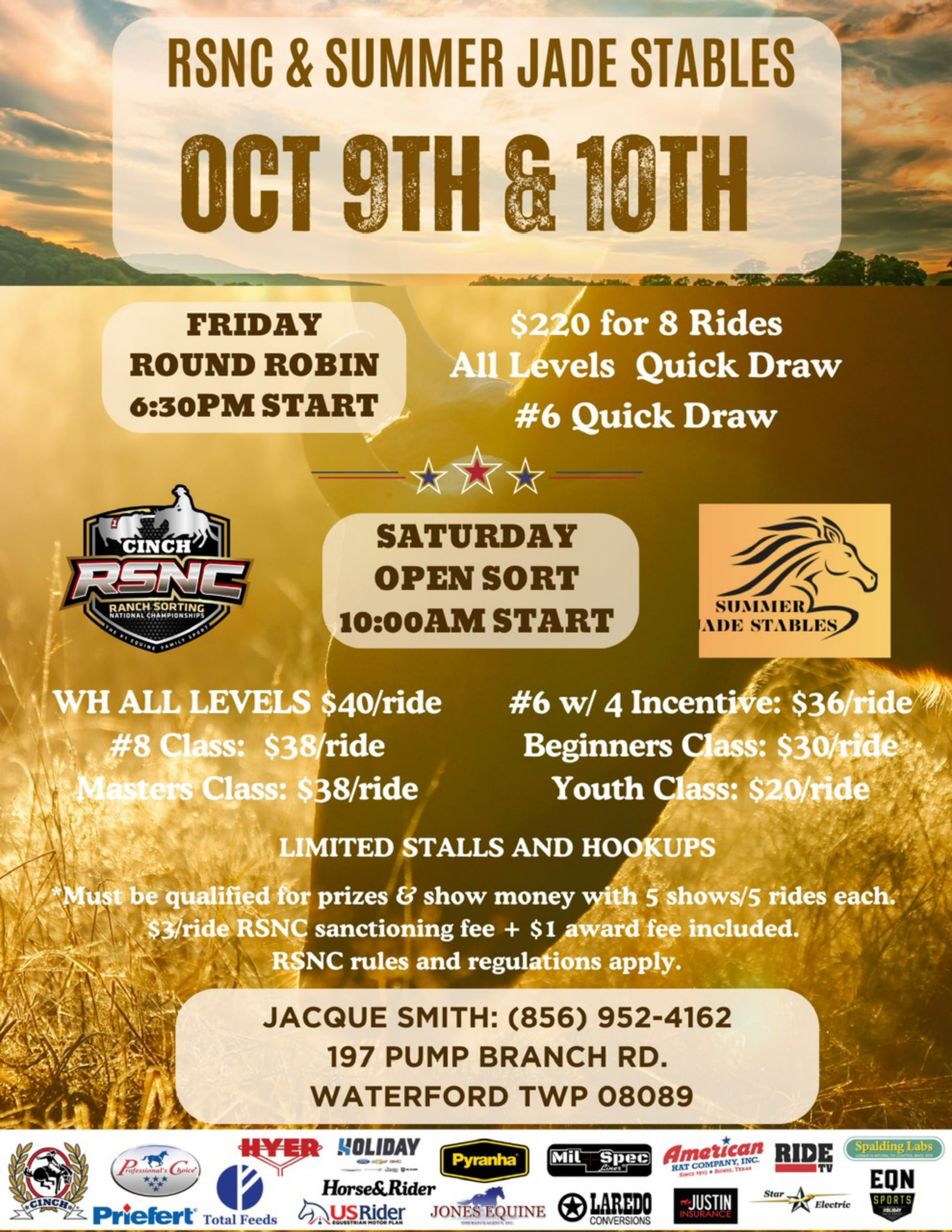 Waterford Works, New Jersey – Summer Jade Stables flyer