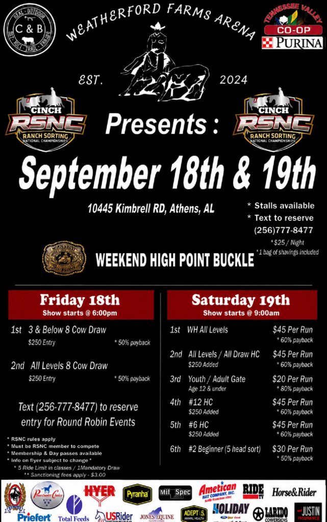 Athens, AL – Greg Weatherford flyer